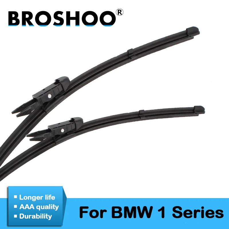 

BROSHOO Car Windshield Wiper Blade Rubber For BMW 1 Series E81 E82 E87 E88 F20 F21 Fit Pinch Tab Arms Accessories 2004 To 2017
