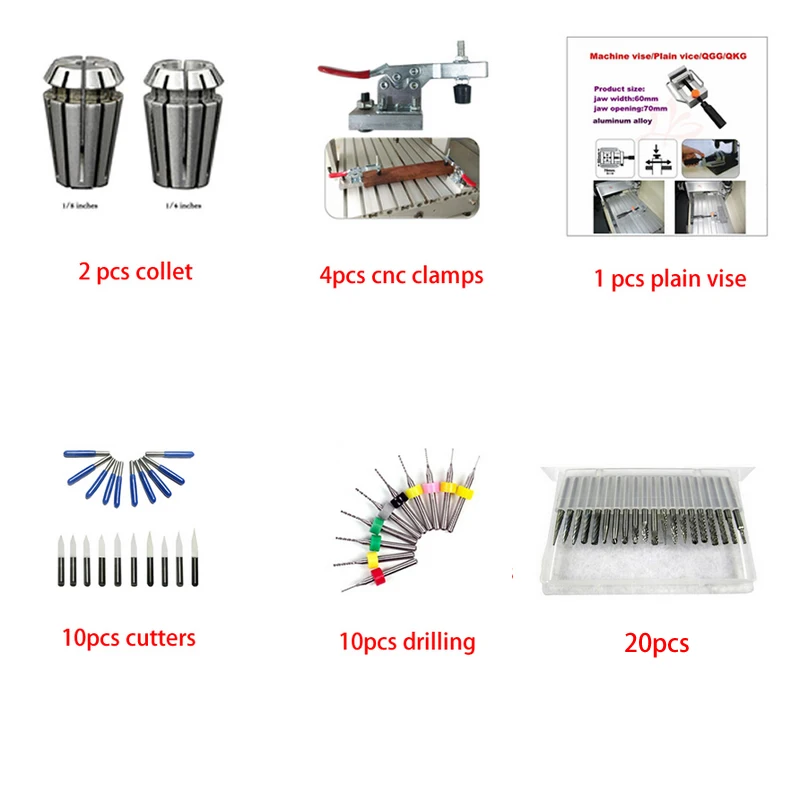 4axis wood PCB milling machine 6040 2200W spindle linear guideway Aluminum Copper metal engraving router