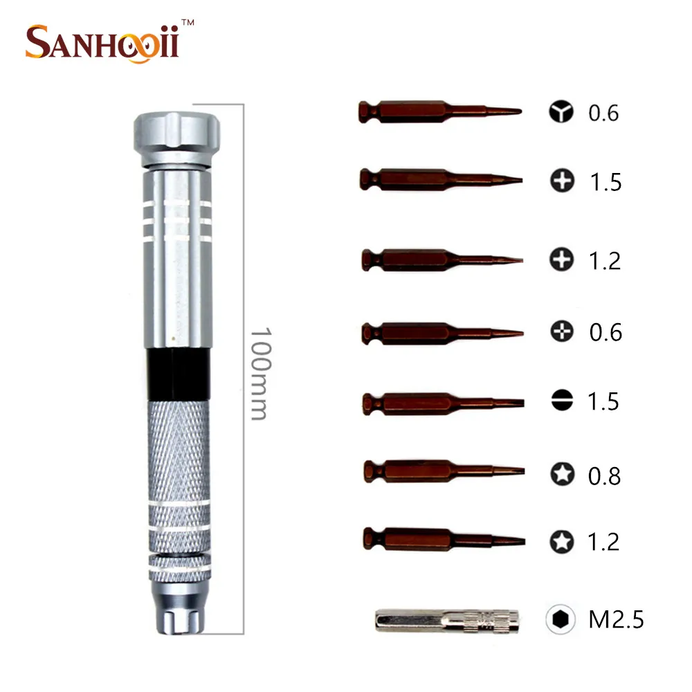 

Sanhooii Mobile Phone Repair Y0.6 Type Magnetic Screwdriver Set with Case for iphone6/6s/7/8/11 Electronic Tools