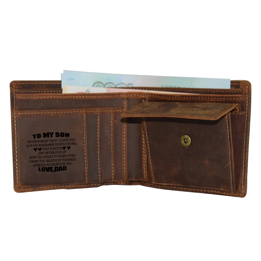 mens leather coin purse personalised