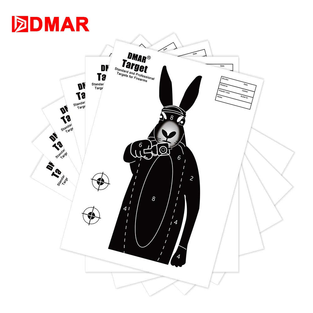 

DMAR 20/50/100pcs 42cm Shooting Target Paper Rabbit Silhouette Tactical Training Target Airsoft Bow Archery Outdoor Indoor