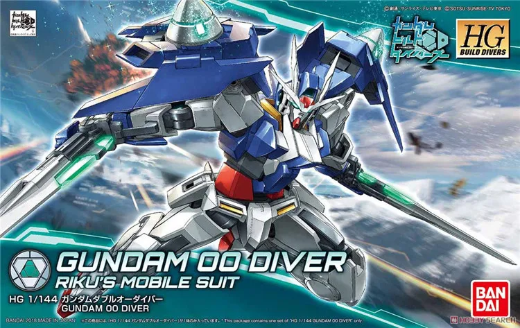 

Bandai Gundam 25728 HGBD 000 1/144 00 OO Build Divers Assemble Model Kits Anime Action Figures Toys for children Gift