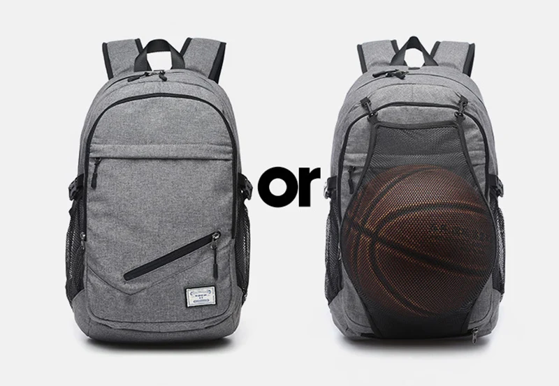 Men Women Basketball Backpack USB Charging Outdoor Sport Backpack Teenager Travel Large Bag Headphone Hole Laptop Mochila BP0240 (5)