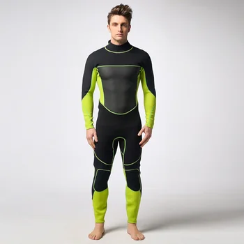

Spearfishing Piece Wetsuit 3MM Neoprene Scuba Surf Suit Snorkeling suit Black Green Triathlon Anti-UV clothing Fishing Wetsuits