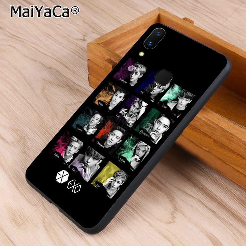 Защитный чехол для телефона MaiYaCa KPOP EXO LUCKY ONE vivo x20 plus x21 ud nex s x9s V9 V7 Y 83 чехол|Бамперы| |
