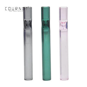 

COURNOT Somking Glass Pipe One Hitter Glass Blunt Pipes Smoking Pipe 109MM Cigarette Holder Tobacco Herb Pipes Accessories