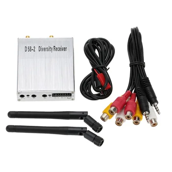 

Boscam D58-2 DUO5800 5.8GHz 32CH Wireless AV Receiver Diversity Audio Video Dual Reception Receiver For FPV Airplane Helicopter