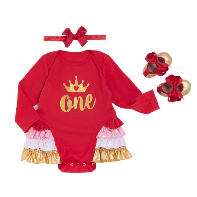 New Baby Girl Clothing Set Lace Tutu Romper Dress Jumpersuit+Headband