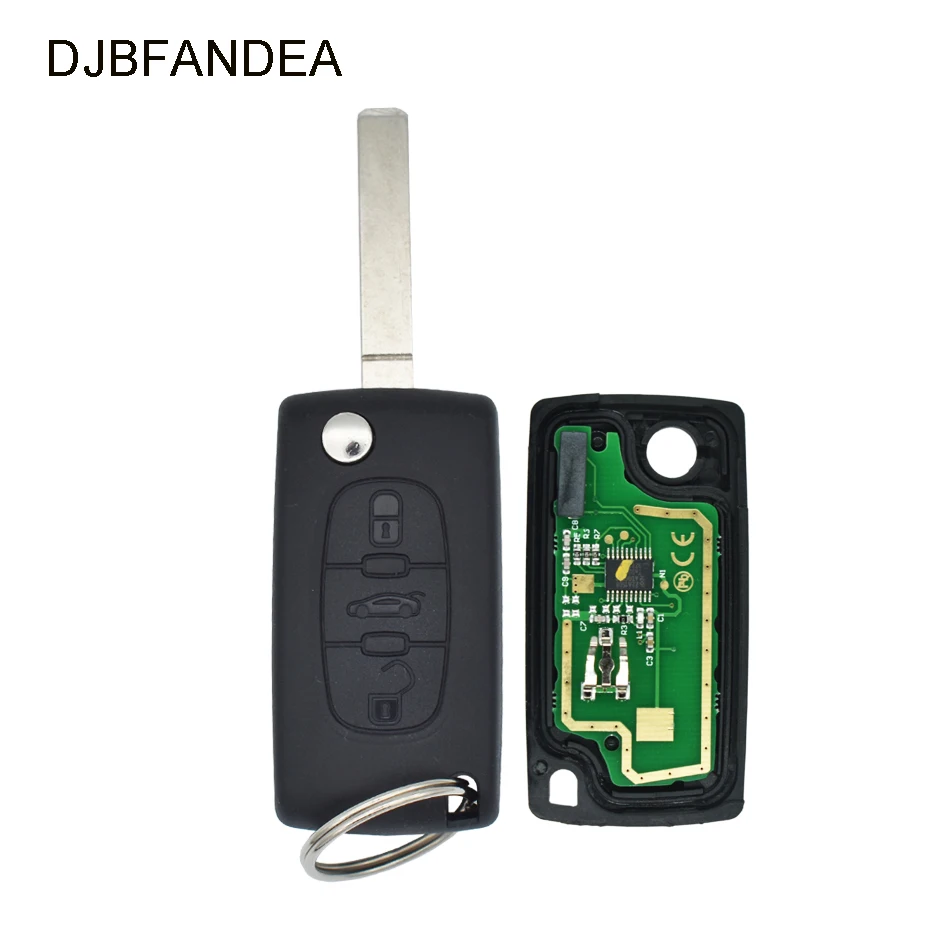 Пульт дистанционного управления DJBFANDEA CE0536 для CITROEN C2 C3 C4 C5 Berlingo Picasso сигнализация