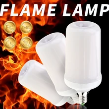 

2835 Flame Effect Bulb E14 LED Lamp Flame Bulb E27 220V LED Flame Effect Flickering Fire Light E26 99led Flame Lamp For Christms