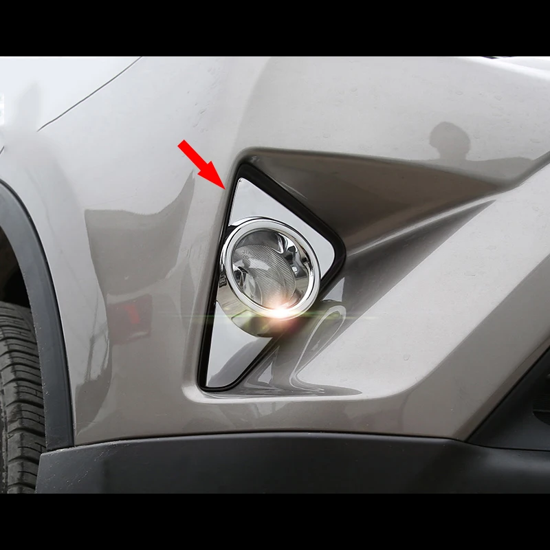 For-Toyota-RAV4-2017-2018-Chrome-Front-Head-Fog-Light-Lamp-Cover-Trim-Foglight-Molding-Garnish