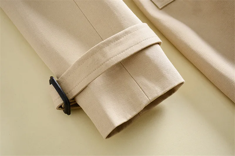 Ceintures Survêtement Manches Automne Double Boutonnage 2018 down Trench Mode À Femmes Poches Corée Manteau Collar Turn Vintage Longues w4T7nFq