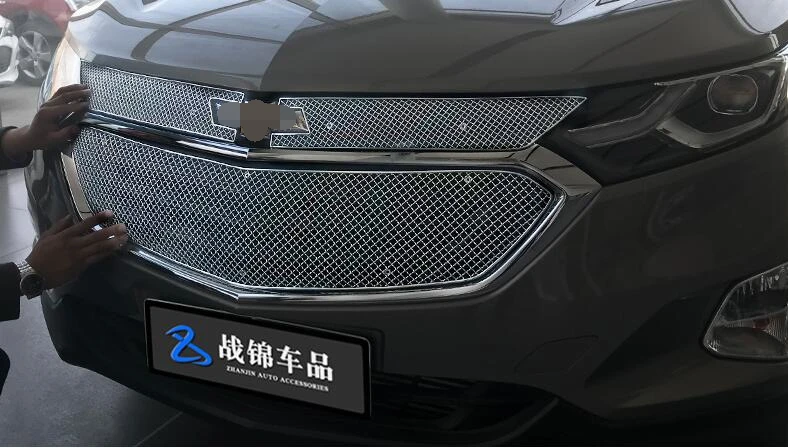 

high quality Stainless Steel Front Bottom Grille Grill Molding Cover Decoration Accessories For 2017-2018 Ford Equinox