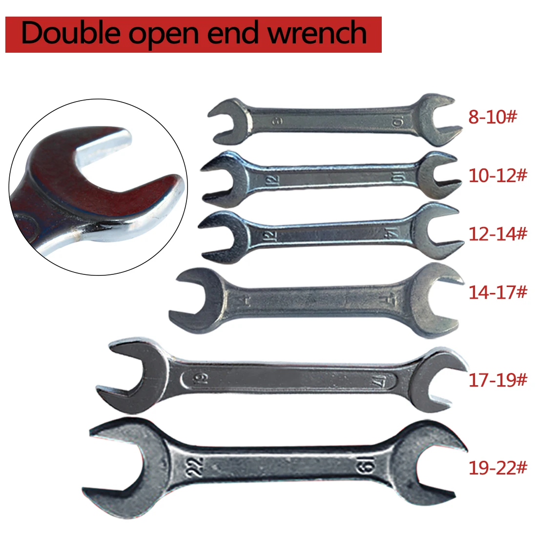 Universal Open End Wrench 8 22mm Ultra thin Double Headed Spanner Multi