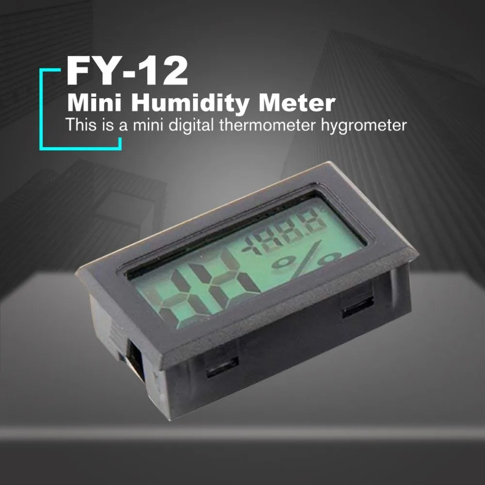 FY-12, цифровой светодиодный мини-термометр, гигрометр, измеритель температуры и влажности, тестер, монитор, домашний Автомобильный термометр