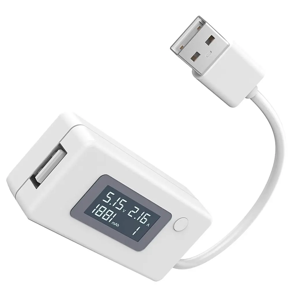Горячая ЖК-дисплей USB Напряжение/Ампер Измеритель мощности тест er мультиметр тест скорости зарядных устройств