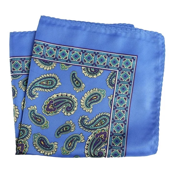 PH037 Pocket Square Портной Смит Роскошные 33X33 см большой платок Пейсли Цветочный горошек карманные квадраты из микрофибры трафаретной печати мужские носовые платки - Цвет: PH037 Pocket Square
