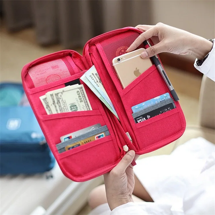 Travel Storage Hand Bags for Passport, Credit Card, Ticket, Small Money