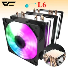 Darkflash CPU soğutucu 6 ısı boruları e n e n e n e n e n e n e n e n e n e kule soğutucu 90mm led Fan 3pin CPU Fan soğutma için bilgisayar LGA intel 775/115x/1366 AMD
