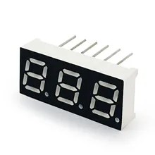 MCIGICM 20 штук 7 сегмент общий анод 3 битовая цифровая трубка 0,2" 0.28in. Красный светодиодный дисплей 7 segmentos светодиодный цифровой трубки