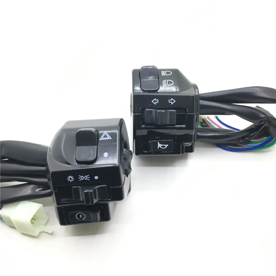 Yecnecty 1 Pair Universal 22MM Motorcycle Switches Handlebar Parts