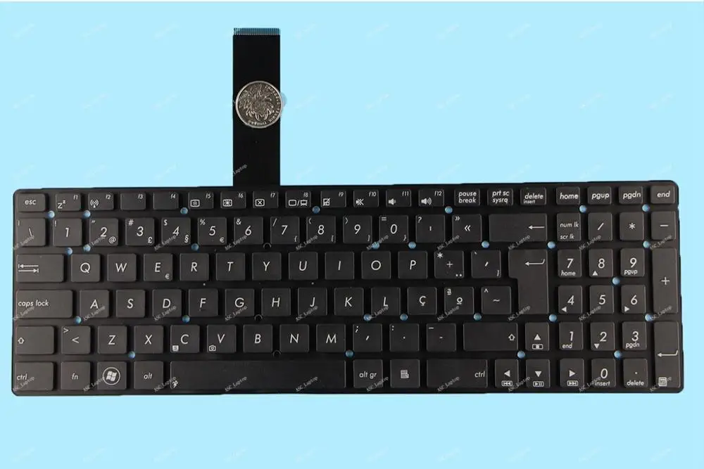 Клавиатура Teclado для ноутбука ASUS X751LDV X751LJ X751LX X751M X751MA X751MD X751MJ без рамки черная WIN8 |