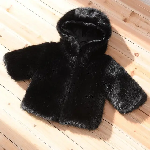 New Winter coat Children Mink Fur Coat Jacket Boy Girl Warm Baby Hair