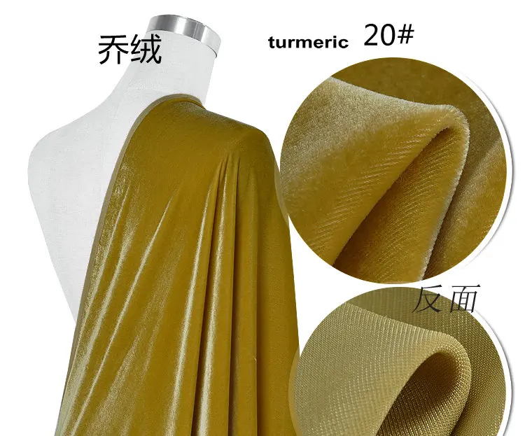 140 см Ширина s шелковая бархатная ткань для велюра платья шелковая ткань 30 цветов