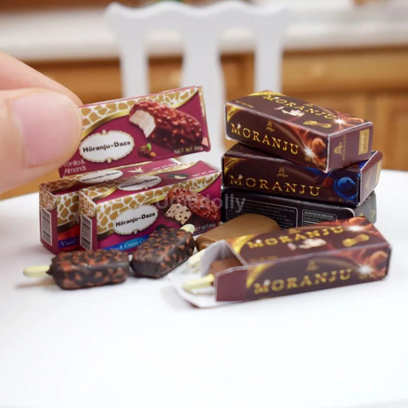 

1:6 Scale Cute Mini Simulation Ice Cream Miniature Dollhouse Play Food Toy for Blyth Azone BJD Pullip Doll Accessories