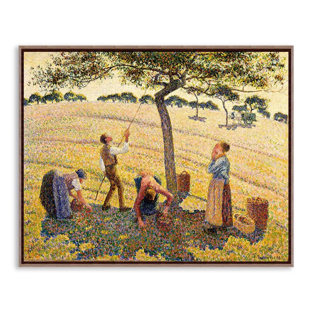 Писсарро желтый современные импрессионистов урожая печать плакатов исходном ферма пейзаж холст масло Картины дома стены Книги по искусству Декор подарок