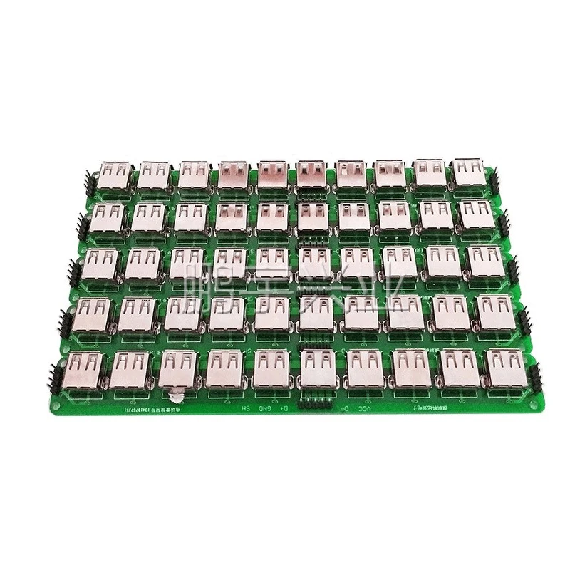 10 USB 2.0 암 테스트 보드 커넥터가 있는 USB 범용 보드