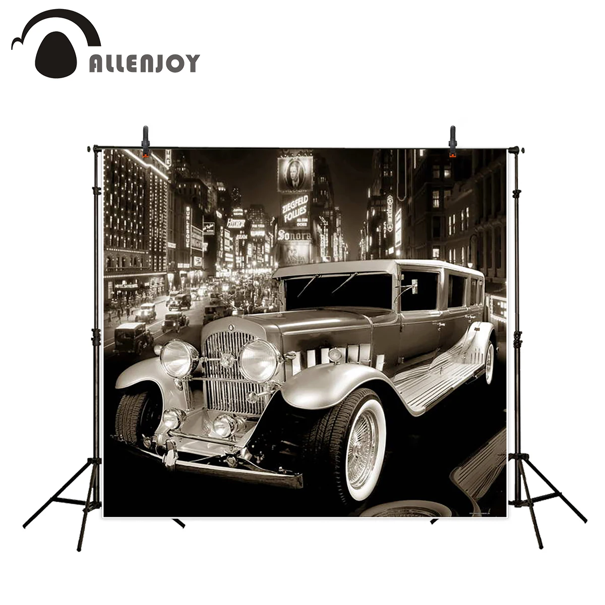 Allenjoy background photography classic car city building