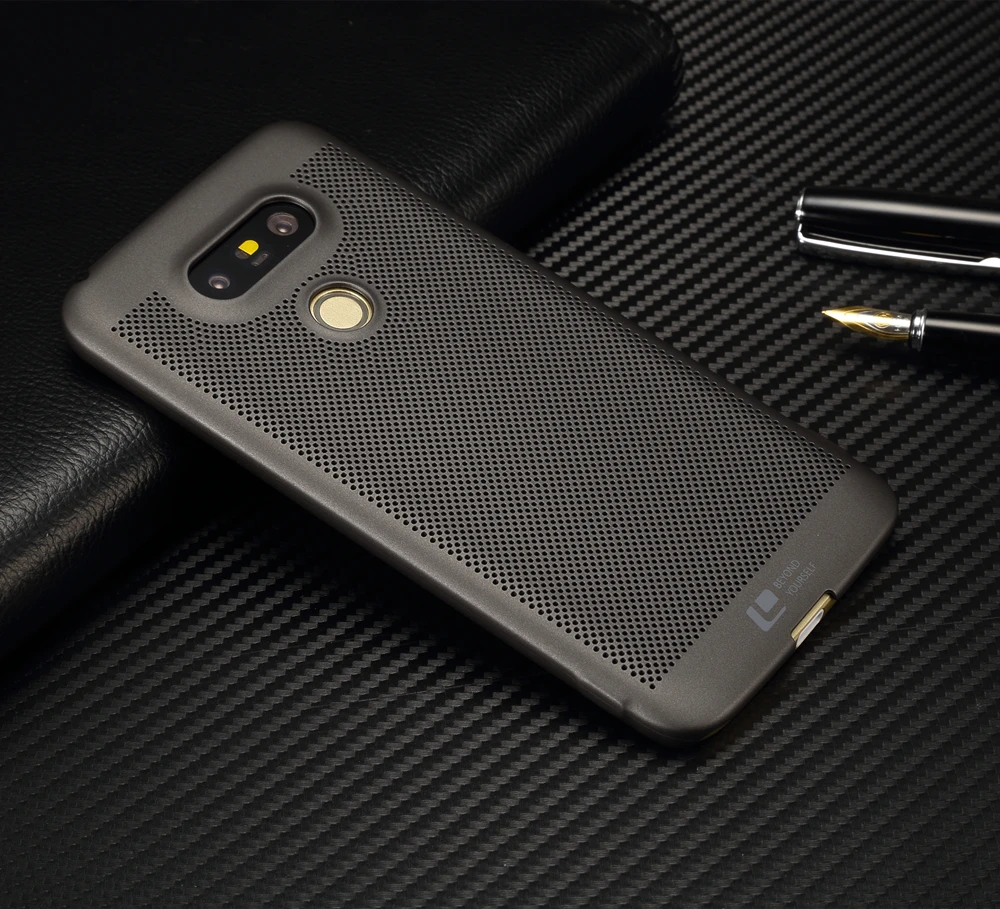 Luxury brand ultra thin New grid back cover case for LG G5 cases and