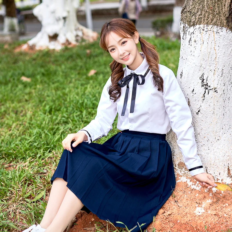 

UPHYD School Uniform Set Student Uniform Sailor Suit Set JK Uniform Costume Japanese School Uniform Girl Cosplay S-4XL