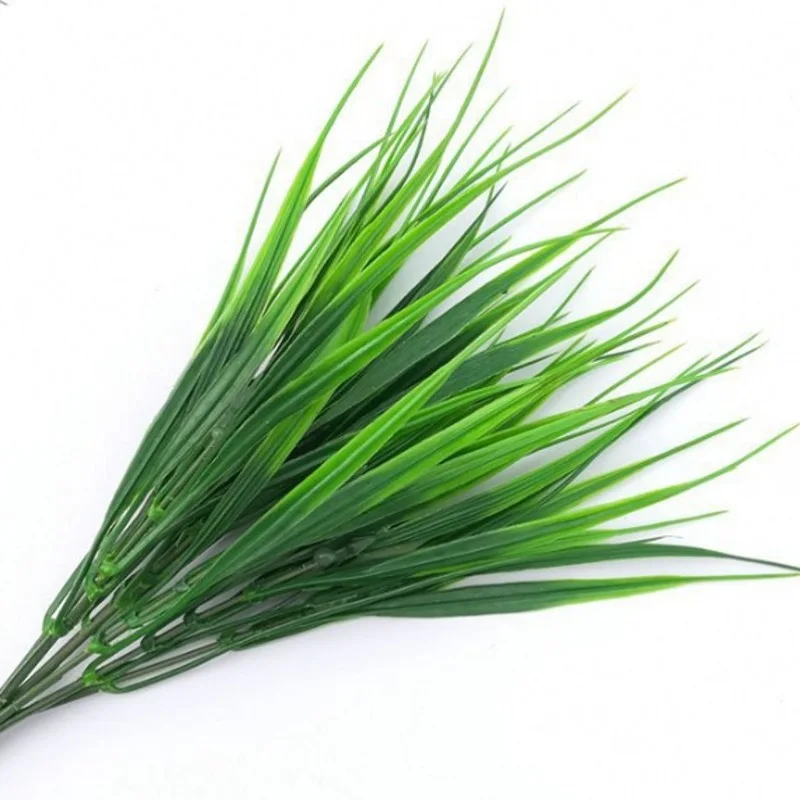 Искусственные растения зеленая трава пластиковое растение искусственная трава Настольный Декор трава для сада наружное украшение искусственные растения