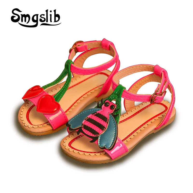 

kids shoes girls sandals baby Children leather shoes 2018 princess dress toddler tenis infantil Summer strap Flat Heels Sandals