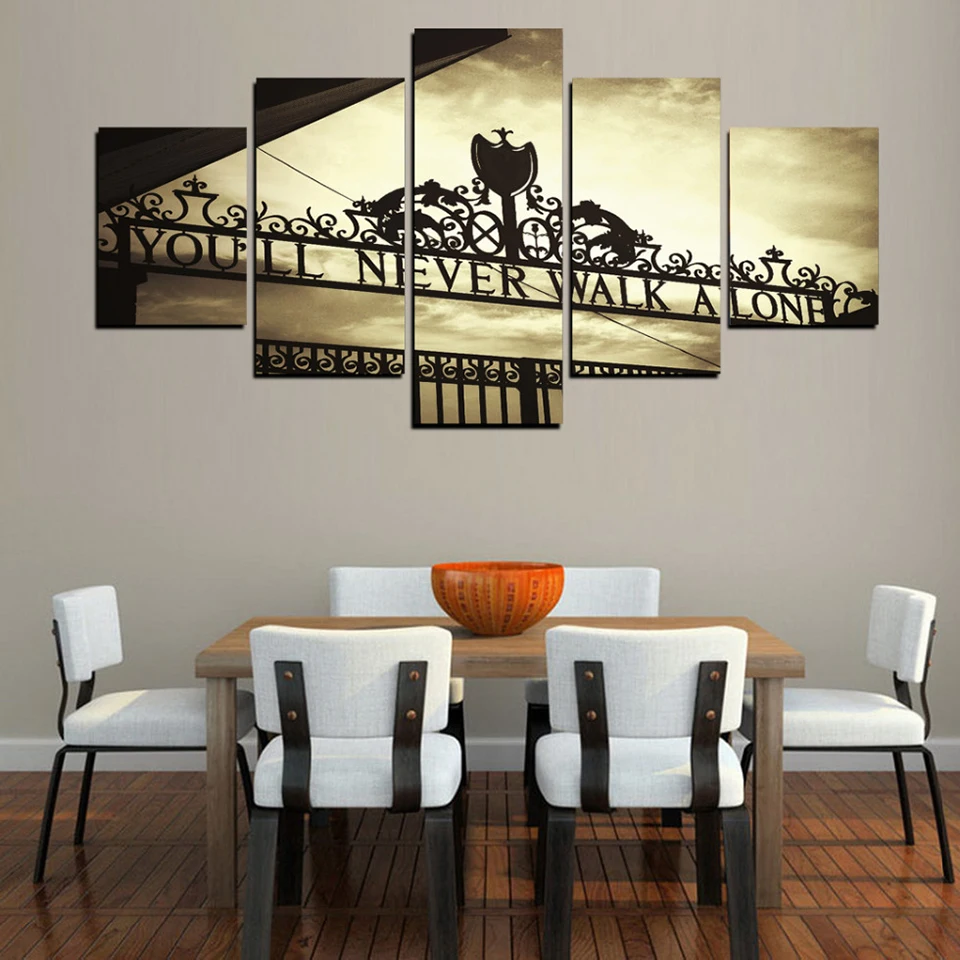 

Modern Type Modular Popular Framework Pictures Home Decoration 5 Panel Canvas Oil Painting Top-Rated Wall For Living Room