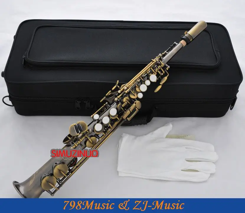 Professional Antique Brass Eb Sopranino saxophone sax low Bb to high E