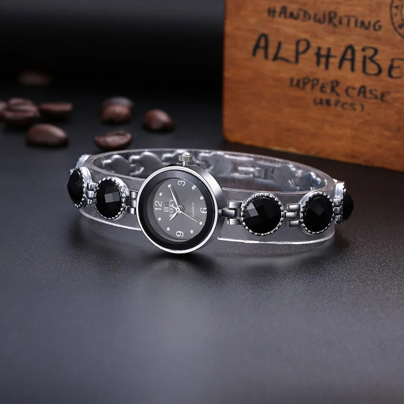 SOXY Новая мода браслет часы мини циферблат Для женщин Элитный бренд Нержавеющая сталь дамы кварцевые платье часы Relogio Feminino 2018