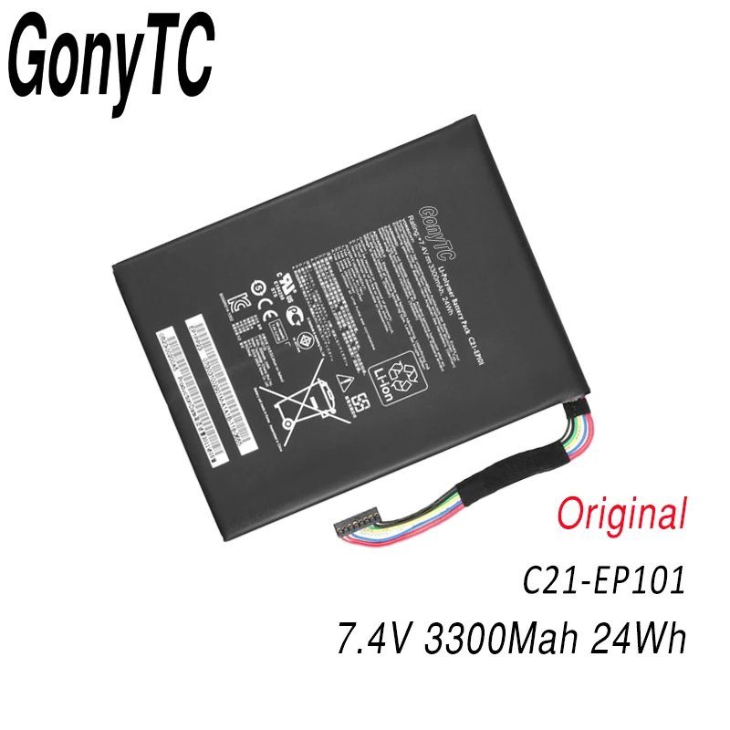 

GONYTC C21-EP101 Original Genuine tablet Battery for ASUS Eee Pad Transformer TF101 TR101 7.4V 3300MAH 24WH Li-polymer battery