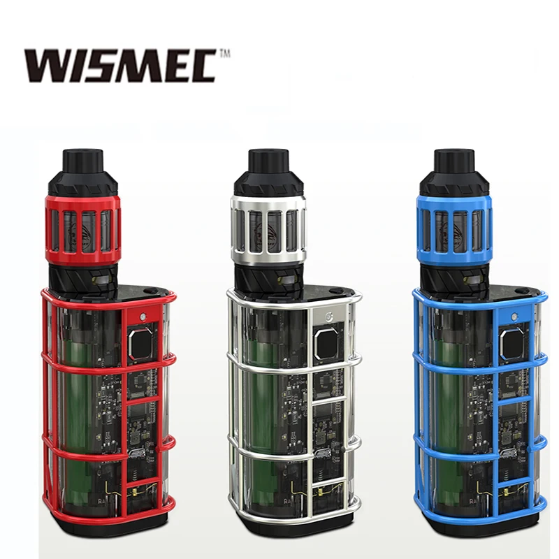 

Promotion Original Wismec EXO SKELETON ES300 300W Box Mod vape with KAGE atomizer 2.0ml vaporizer e sigara