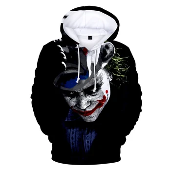 

funny clown Joker 3d hoodies pullover print hip hop fashion men women Hoodie hoody casual Long Sleeve 3D Hooded Sweatshirts tops