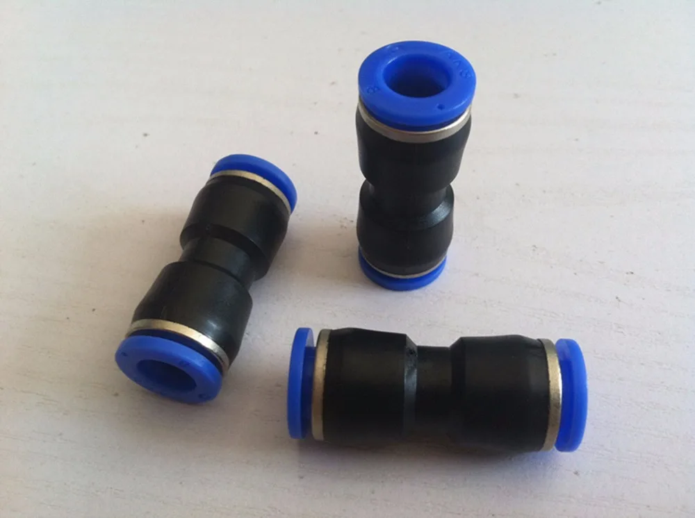 

20pcs Tube O/D 4mm-16mm Plastic Pneumatic Straight Union Connectors Push In Fittings For Air Tube Water Hose