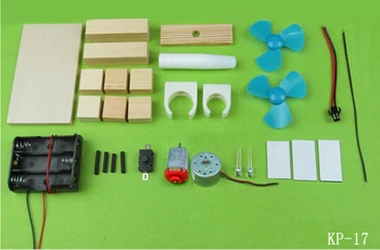 

DIY Wind Turbine Model Physics scientific invention Teaching instruments equipment with motor for kid best gift