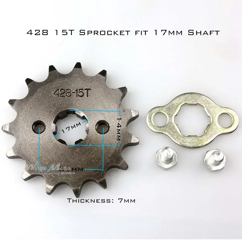 fit for 428 Chain Fevas 14 Teeth Sprocket fit for 428 Chain Fevas 14 Teeth Sprocket