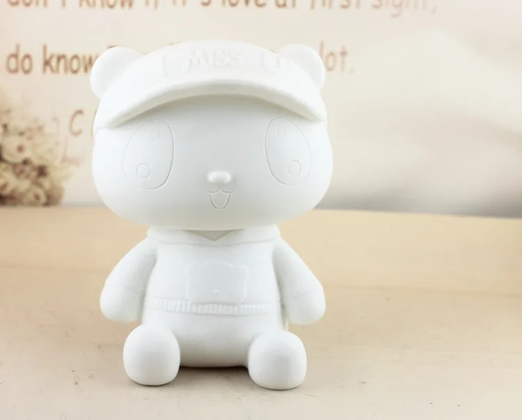 Животное панда из мультфильма Сбербанка фигурка дома DecorCreative милые дети подарок на день рождения копилка украшения для дома