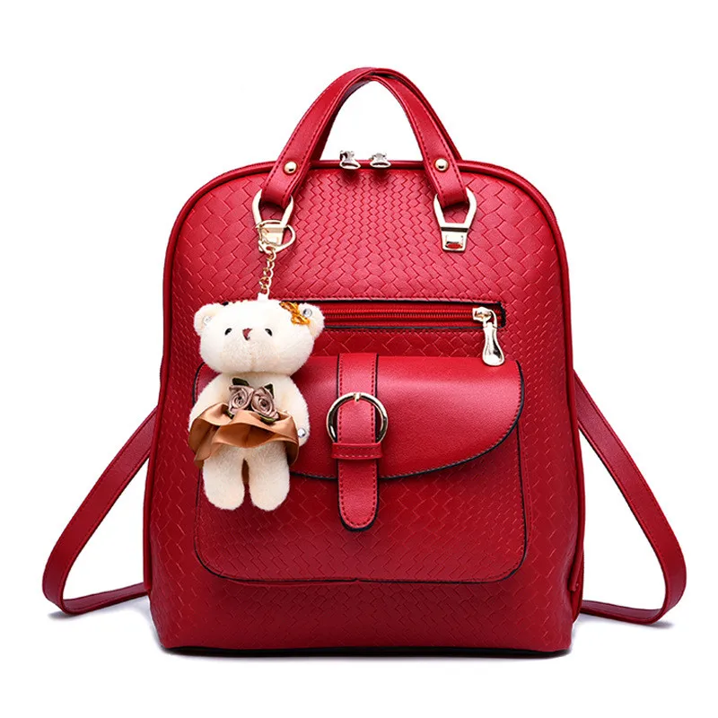 Women Backpack New Spring And Summer Students Backpack Girls Style Backpacks With Bear High Quality HY