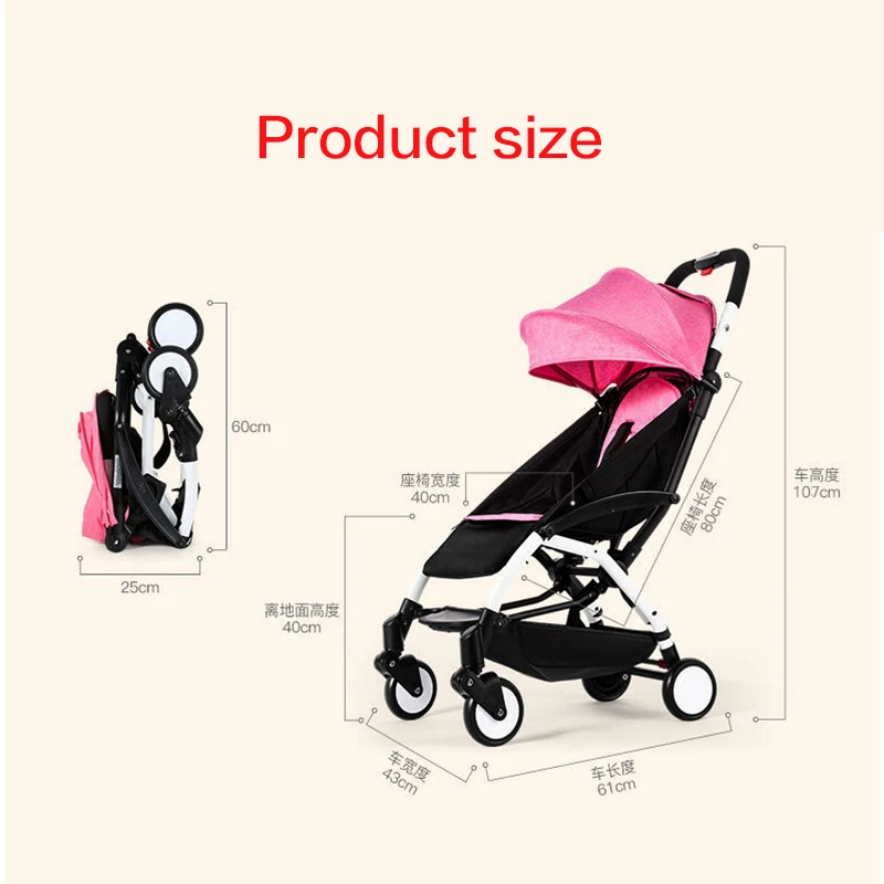 Babyoya, легкая детская коляска, четыре колеса, амортизатор, зонтик, автомобиль, может сидеть на колесах, портативный троллейон, plane0-3Y