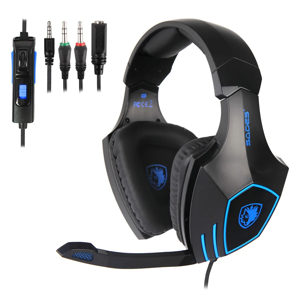 SADES SA819 новая игровая гарнитура для Xbox One/PS4/ПК/наушники с шумоподавлением
