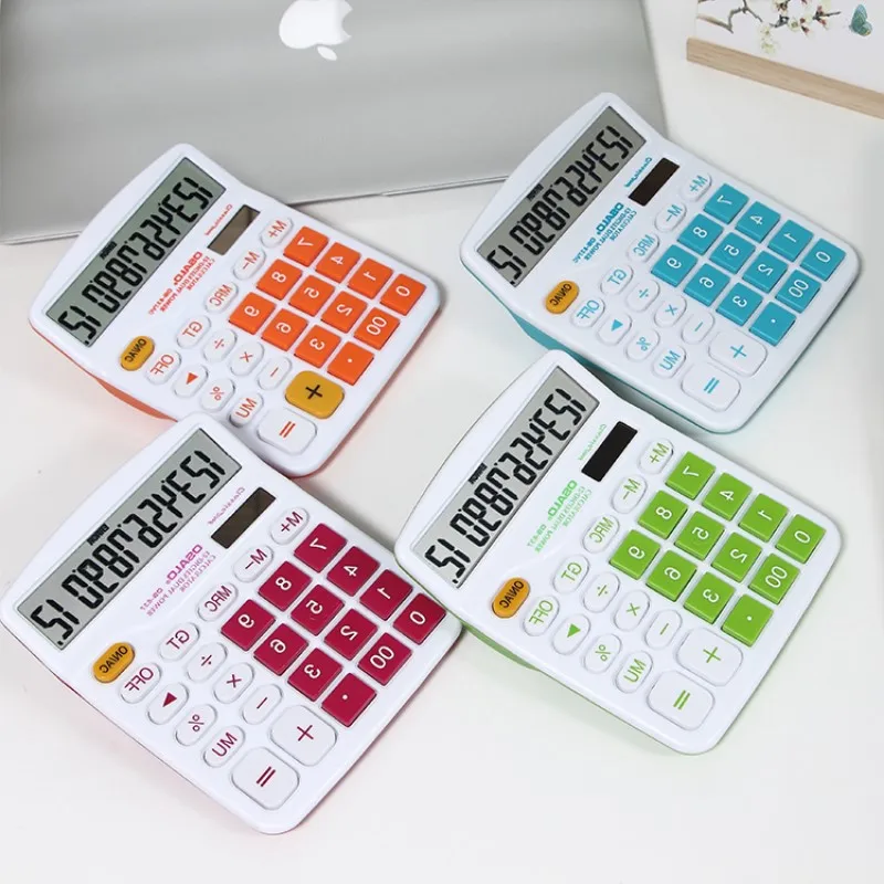 New Colorful Electronic Desktop Calculator with Big Buttons Large